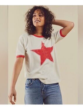 Daydreamer x Free People Red Star Tee